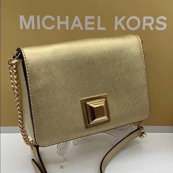 MICHAEL KORS LUNA SM CLUTCH XBODY LEATHER - Picture 5 of 16